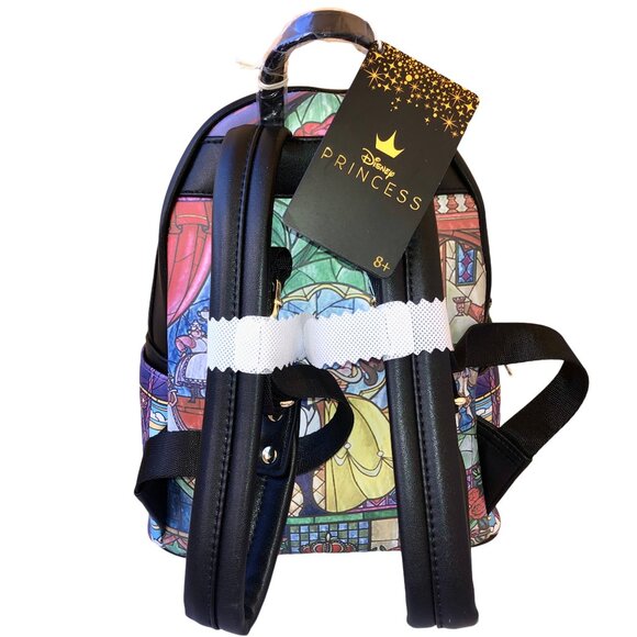 Disney Loungefly Princess Castle Beauty & the Beast BELLE Mini Backpack new - Picture 5 of 16
